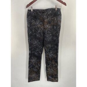 SOFT SURROUNDING PULL ON METALLIC ANIMAL FLORAL PRINT SIZE MEDIUM